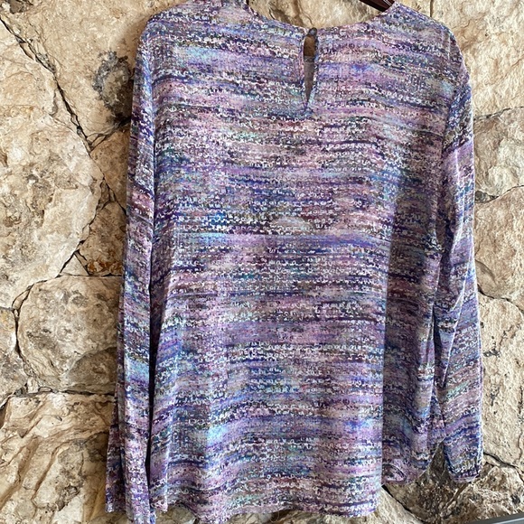 Purple Basler blouse - German Sz 46 (approx 16/1X) - Picture 4 of 4